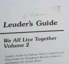 We All Live Together Rhythm & Movement Leader Guides Vol. 1-4 Greg & Steve