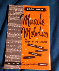 Miracle Melodies Book Three 3 Singspiration John W. Peterson Music Gospel solos