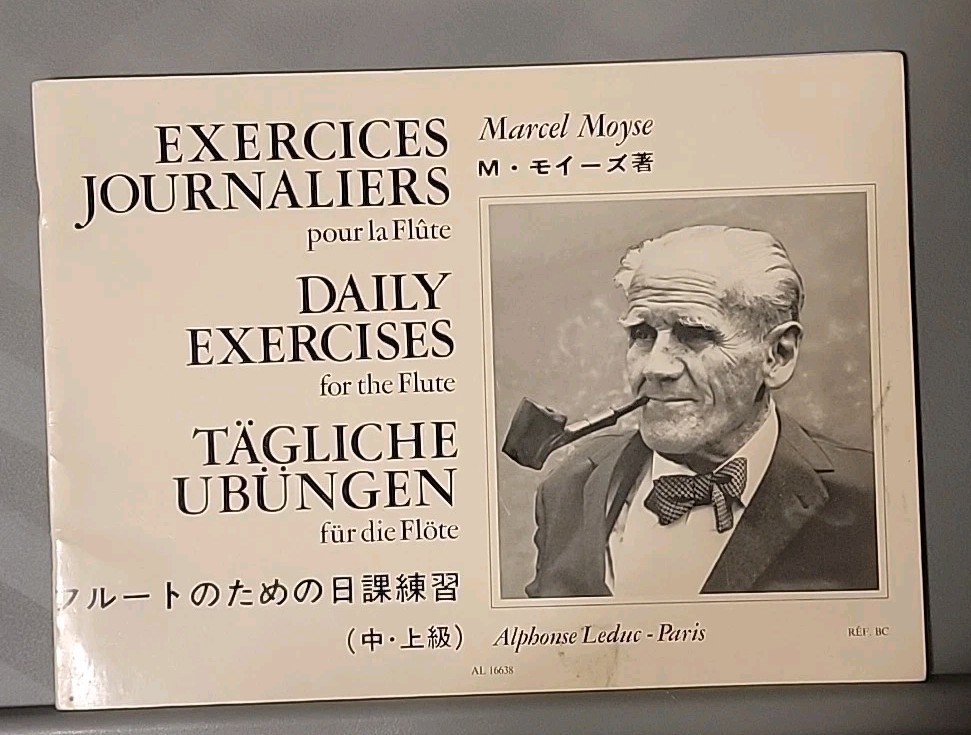 Exercices Journaliers for Flute by Marcel Moyse intermediate/ advanced flautist