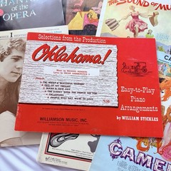 Lot of 7 Movie Broadway Musical Vocal Music Books Camelot Godspell Oklahoma
