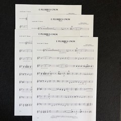 E Pluribus UNUM March Concert Band Sheet Music Complete Scores & Parts Jewell