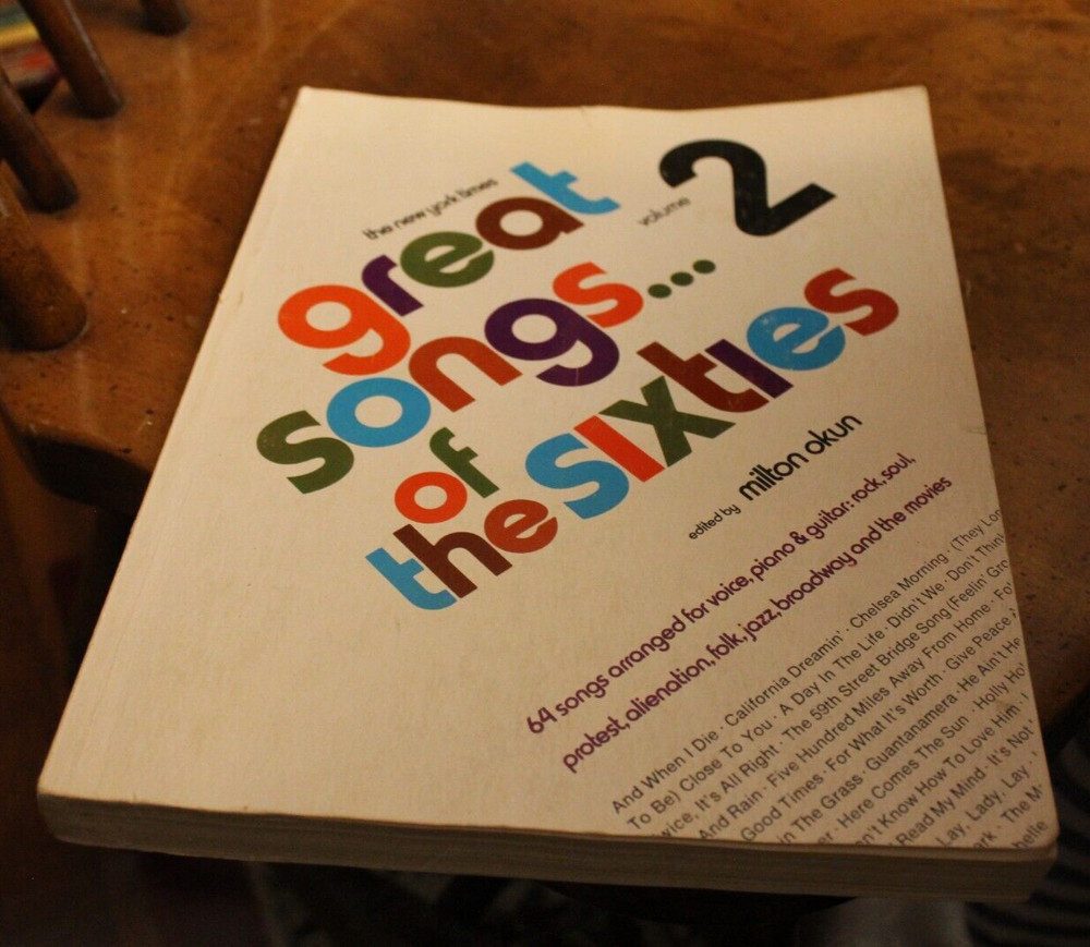 Great Songs of the Sixties 2 ~ Milton Okun ~ 1974 Quadrangle Songbook ~ V/P/G