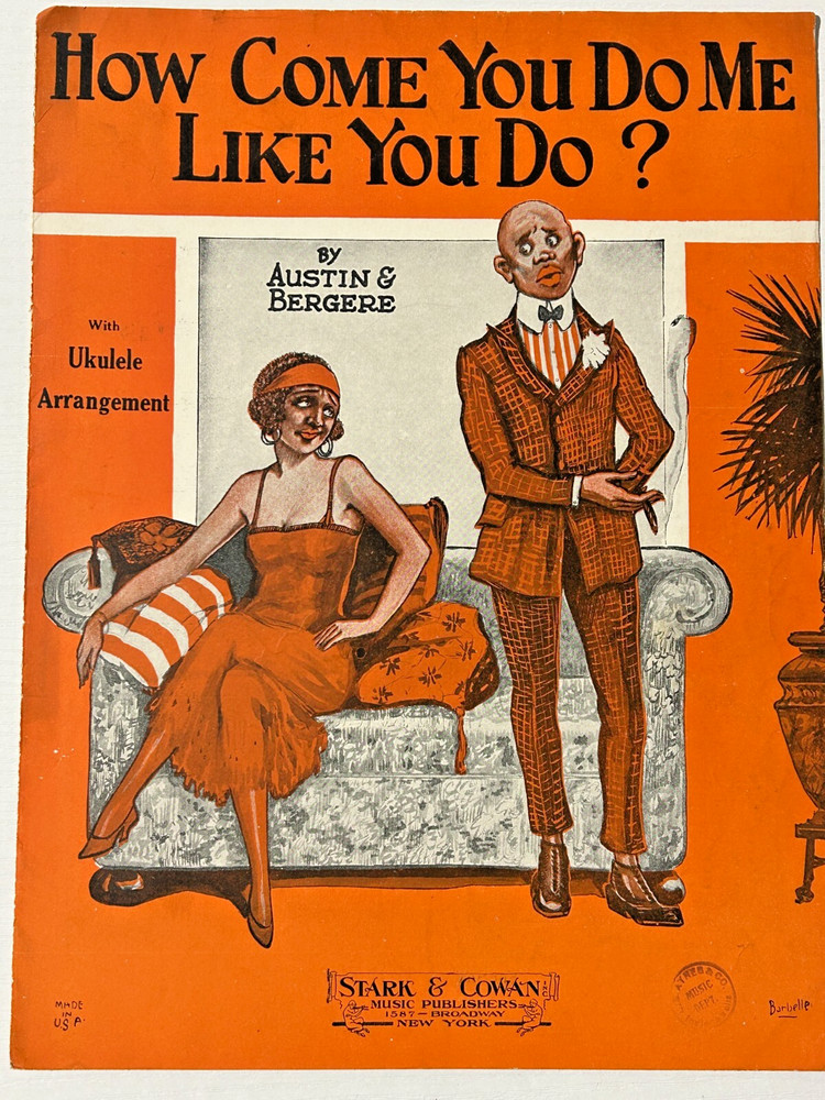 1924 How Come You Do Me Like You Do By Austin & Bergere Vintage Sheet Music Jazz