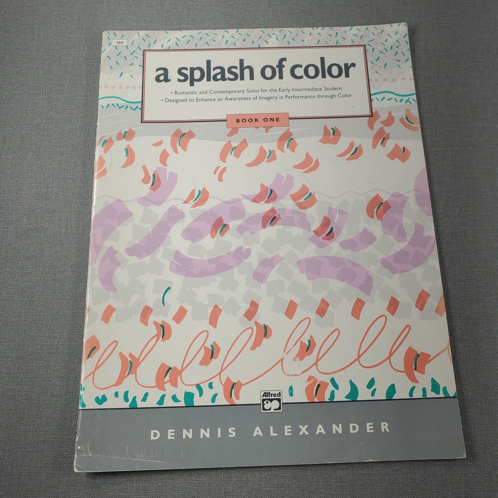 Dennis Alexander A Splash of Color 1990 Piano Solos Songbook