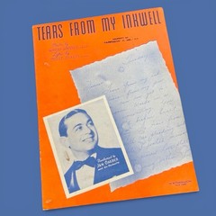 Tears From My Inkwell 1939 Sheet Music Mort Dixon Cover Harry Warren Jack Garber
