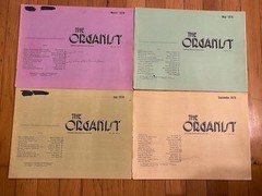 VTG The Organist Music Books 1960s, 1970s