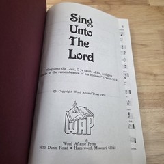 Vintage Sing Unto The Lord Pentacostal Hymnal Word Aflame Press 14th Ed 1994
