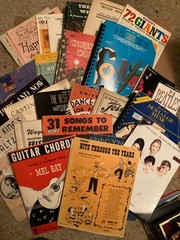 Huge Lot 18.4lbs Vintage Sheet Music Books: All are Guitar-only or accompaniment