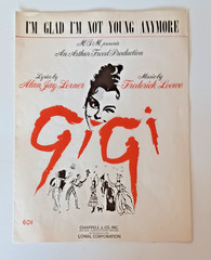 1. GIGI 1958 MGM Royale Theatre Program + 1957 Lerner & Loewe Sheet Music Lot