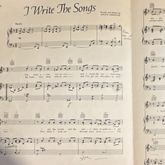 Barry Manilow I Write The Songs Sheet Music Pop Piano Solo Singer Intermediate