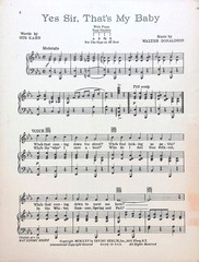 Yes Sir That&rsquo;s My Baby Sheet Music Maxine Brown Walter Donaldson Gus Kahn 1925