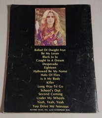 Alice Cooper Vocal Piano Guitar Sheet Music Songbook 1972