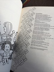 Vintage Multiplication Rock Words Chords Music Book School House Rock ABC 1974