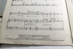 1935 Porgy and Bess SUMMERTIME Sheet Music George Gershwin A Minor/B Minor