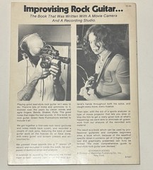 Improvising Rock Guitar By Green Note Music Pub. Demo Record Inside Softbound