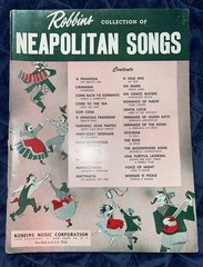 Robbins Music Collection Neapolitan Songs Sheet Music English Italian 1964