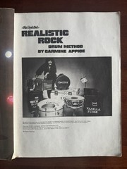 Updated Realistic Rock Drum Method by Carmine Appice including Poster