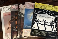 Vintage 70&rsquo;S and 80’s LOT of 35 Sheet Music Magazines