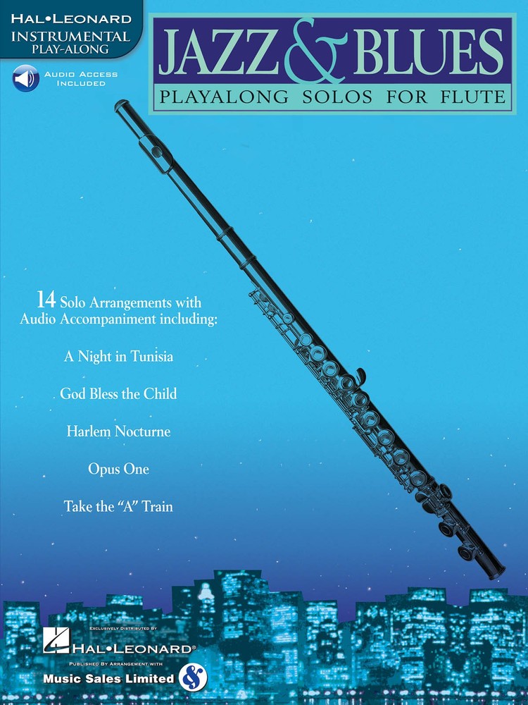 Jazz & Blues for Flute Play-Along Sheet Music Hal Leonard Song Book Online Audio