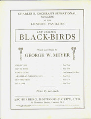 Arabellas Wedding 1926 FLORENCE MILLS SCARCE Sheet Music Lew Leslie&rsquo;s BLACKBIRDS