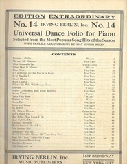 1928 Irving Berlin Universal Dance Folio No 14 Piano Ukulele Songbook