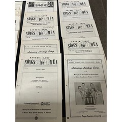 Sheet Music Large Bulk Lot Vintage Barbershop Quartet Harmony Heritage Songs