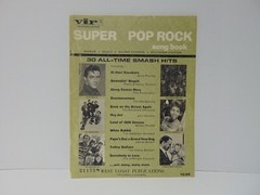 Super Pop Rock Song Book Words Music Guitar Chords Souvenir Photos No 1A 1960s