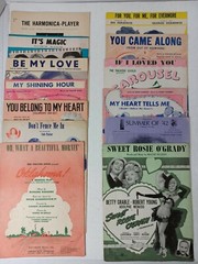 Vintage Show Tunes & Movie Sheet Music Sweet Rosie O&rsquo;Grady Oklahoma+ more Lot 13