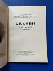Weber – Lot of Two Overtures Euryanthe & Oberon – Eulenburg Mini Study Scores PB