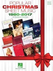 Popular Christmas Sheet Music 1980-2017 Piano Vocal Guitar Chords 40 Songs Book