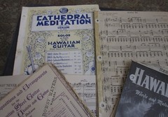 Vintage Sheet Music – Multiple Arrangements for Hawaiian Guitar by C S DeLano