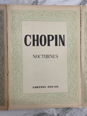 3 Music Books Chopin VTG Zen-On Nocturnes Preludes Rondos Valses Waltzes