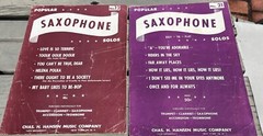 VTG c. 1940s-50s Chas H. Hansen Popular Saxophone Solos Music Books/Sheet Music
