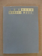 Lou Reed Words and Music Sheet Music Songbook P/V/G – Velvet Underground