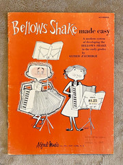 Vintage 1957 BELLOWS SHAKE MADE EASY Accordion Book Sheet Alfred Music 31pp