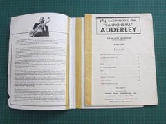 Play Saxophone Like Cannonball Adderley – 1962 Robbins Music Corporation