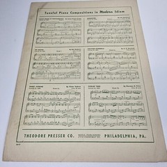 Vintage 1928 Valse Petite for the Pianoforte Sheet Music by Ella Ketterer
