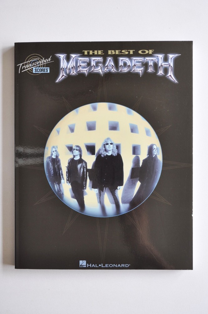 Book / Sheet Music – The Best Of Megadeth Transcribed Scores Hal Leonard guitar