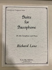 Suite For Saxophone – Eb Alto Sax & Piano Richard Lane