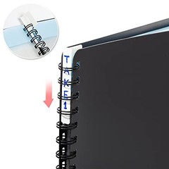 Sheet Music Folder (Pack, Black) – 40 Sleeves Display 80 Pages Spiral Binder 3