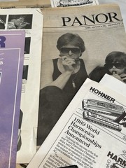 Harmonica Musician Steve Morrell Lot Featured on Hohner Poster