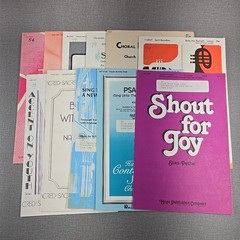 Choral Sheet Music Lot Of 11 Christian Gospel Hinshaw Concordia Hal Leonard