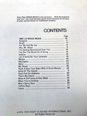Sight & Sounds SPEED Sheet MUSIC Country Pop Folk Rhythm Mood PIANO ORGAN GUITAR