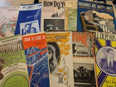 Lot of 10 antique vintage sheet music folios – different songs 1920s-1950s Lot 4
