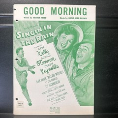 Good Morning from Singing in the Rain Piano Voice Sheet Music Freed Brown 1939