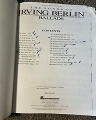 Irving Berlin 5 Songbooks: Ballads, Ragtime, Novelty, Broadway, Movies. 1981