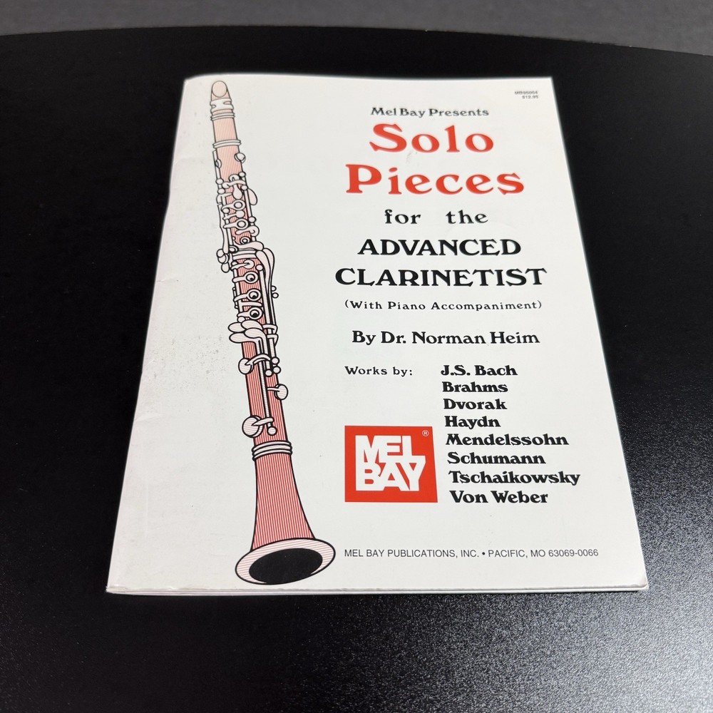 Vtg Solo Pieces for the Advanced Clarinetist With Piano Accompaniment