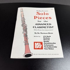 Vtg Solo Pieces for the Advanced Clarinetist With Piano Accompaniment