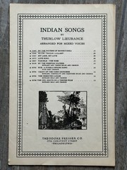 Vintage Indian Songs Thurlow Lieurance SATB Mixed Voices Sheet Music