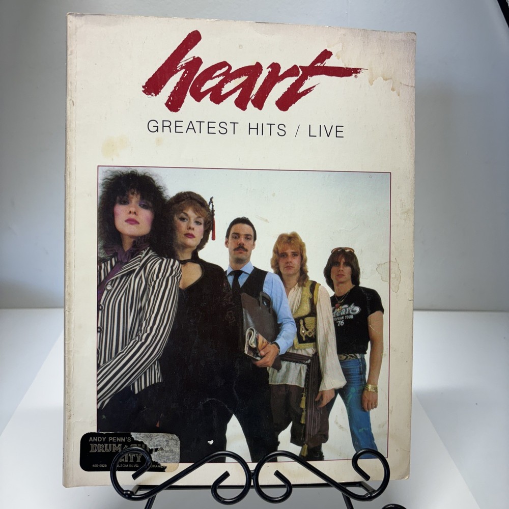 1981 HEART: GREATEST HITS / LIVE SONGBOOK Sheet Music Chords Tablature Vint_020